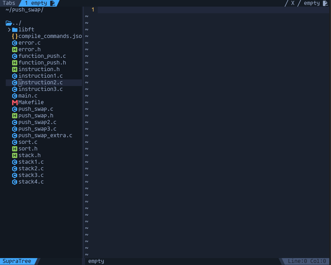 Renaming, creating and deleting files in SupraTree, then committing every pending change at once